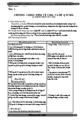 Giáo án Tin học lớp 12 - Chương trình cả năm - Trường THPT Cẩm Bình